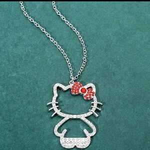 Rhinestone Hello Kitty Necklace
